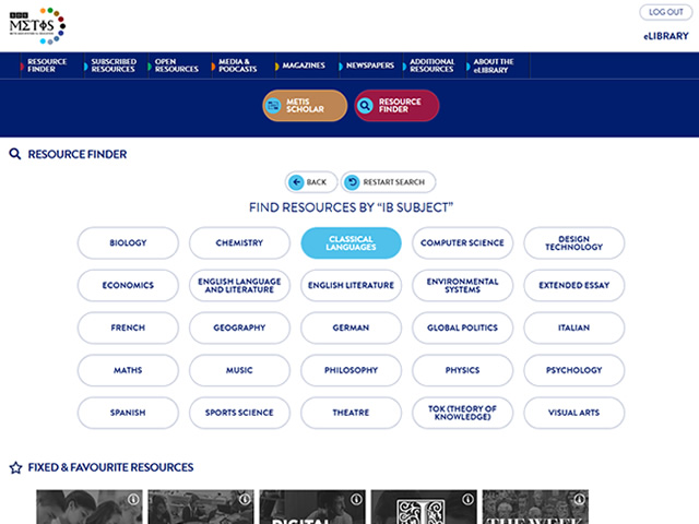Metis eLibrary